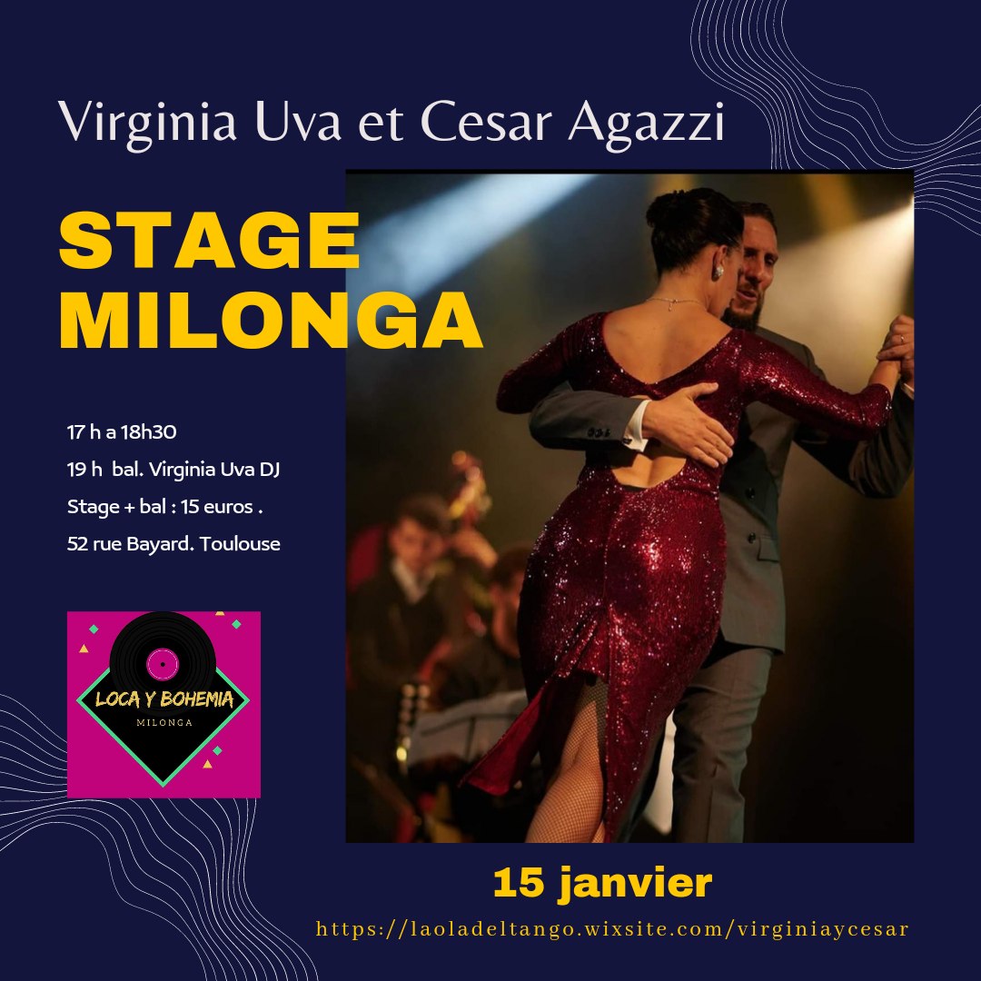 STAGE DE MILONGA avec CESAR AGAZZI et VIRGINIA UVA