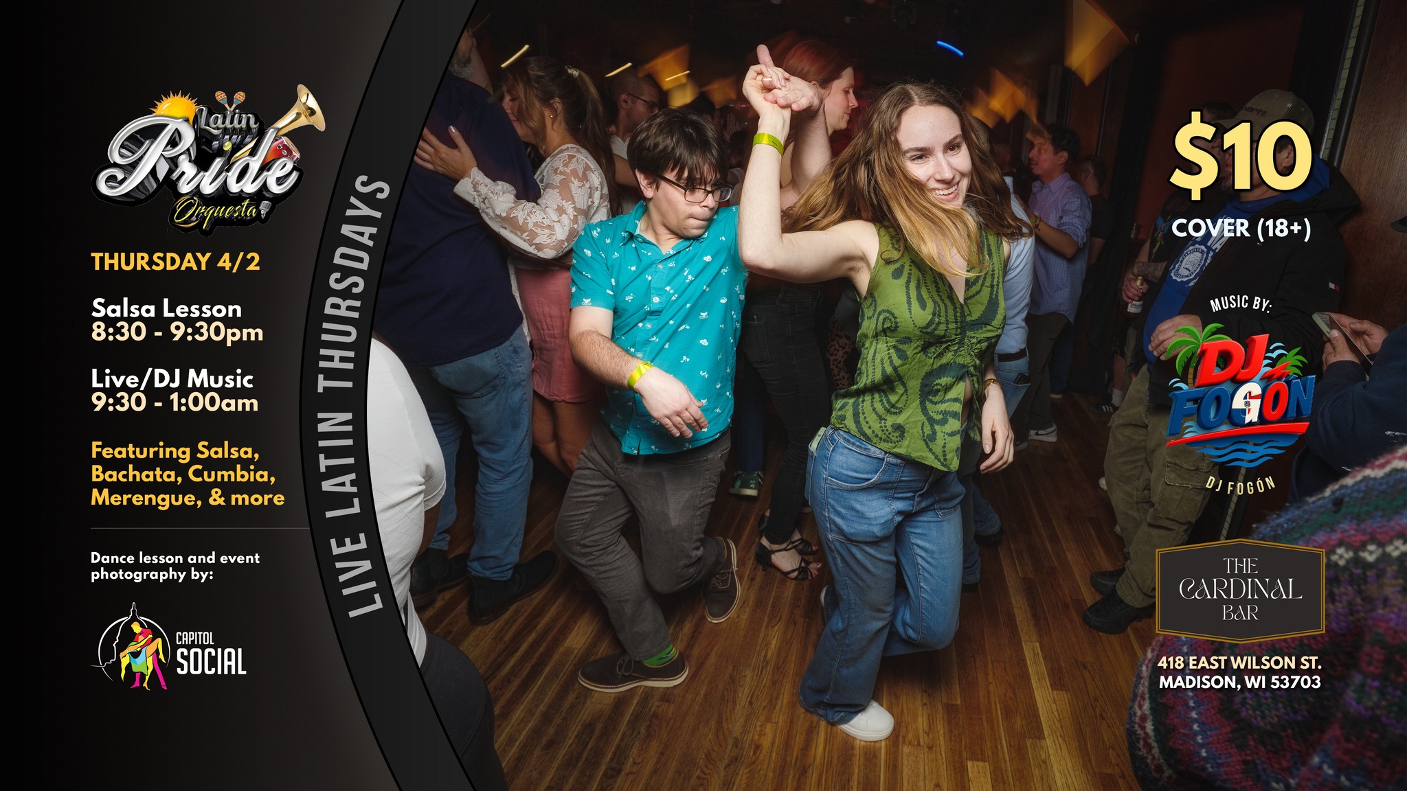 LATIN PRIDE ORQUESTA At The Cardinal! (04 02 26)