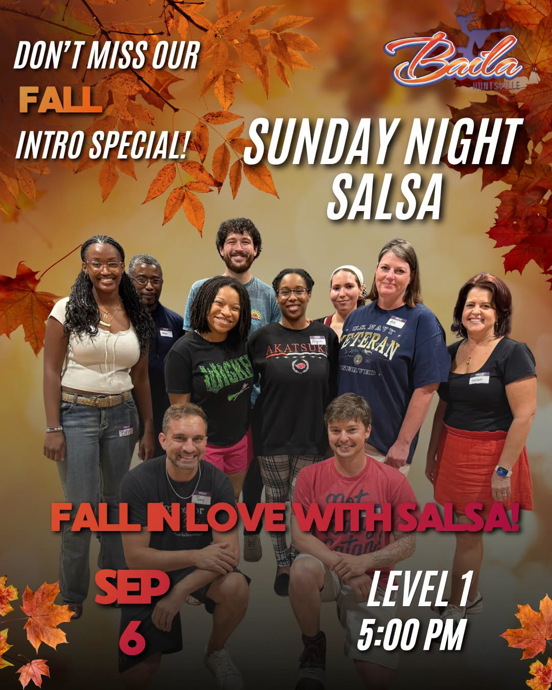 Sunday Night Salsa! FALL in love with Salsa!🍂