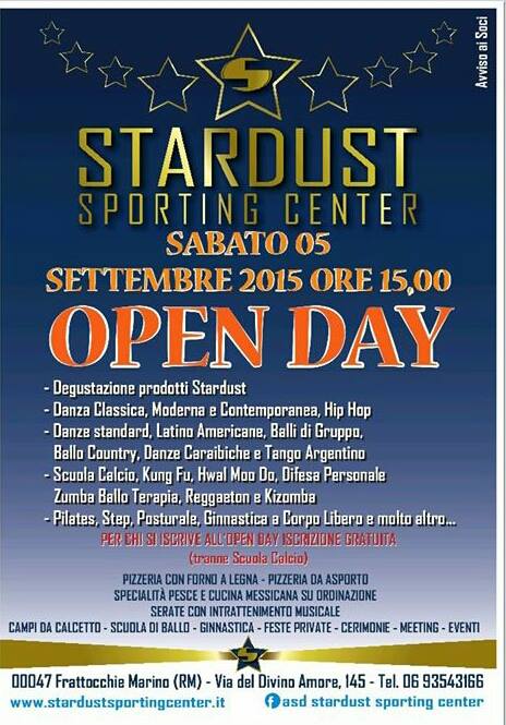 OPEN DAY allo Stardust Sporting Center