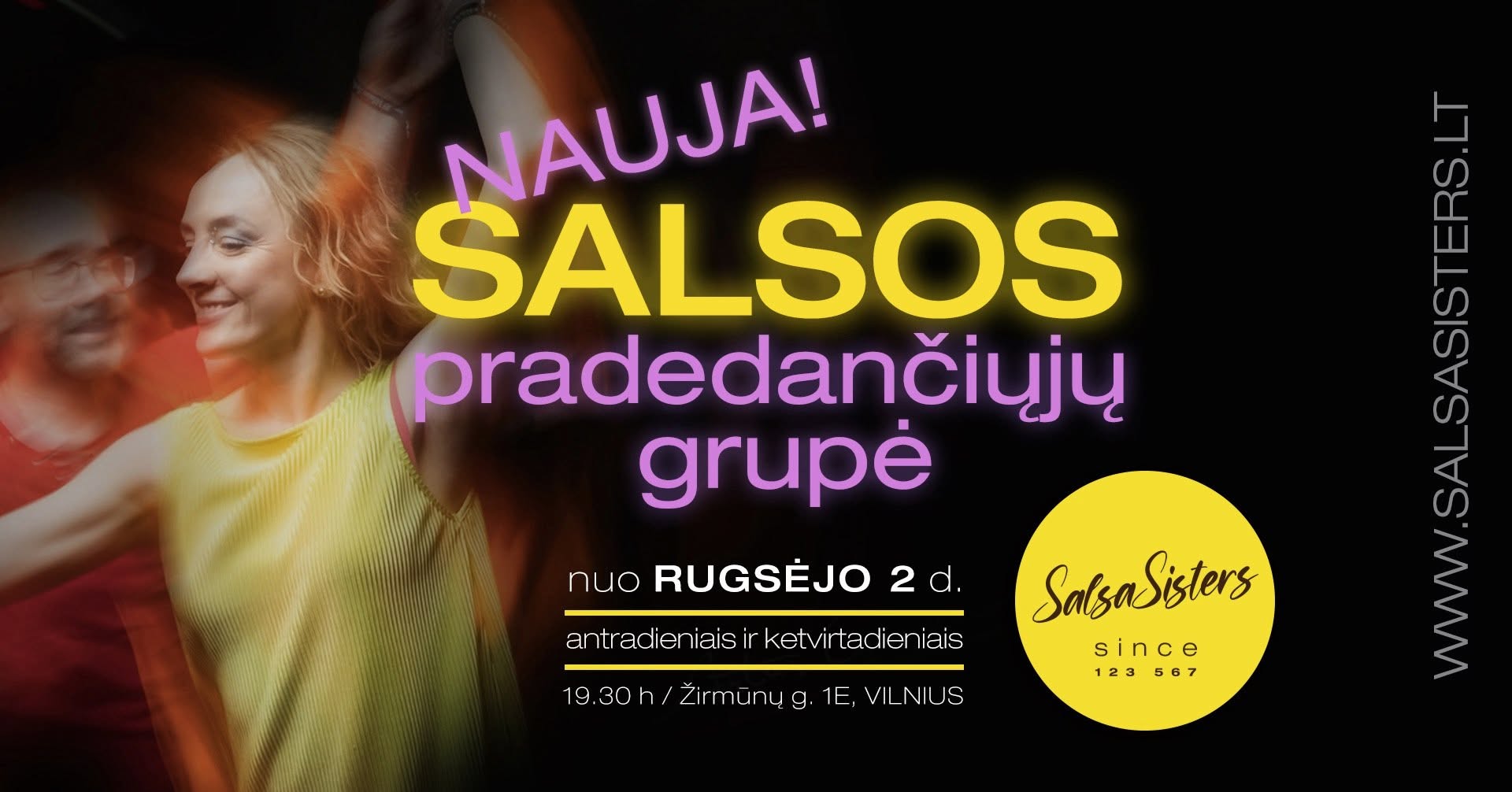 Nauja SALSOS pradedančiųjų grupė nuo lapkričio 3 d.
