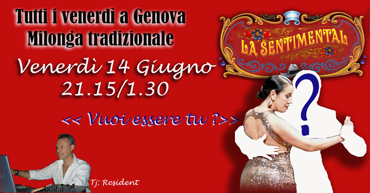 Milonga con sorpresa - La Sentimental a Genova al venerdì