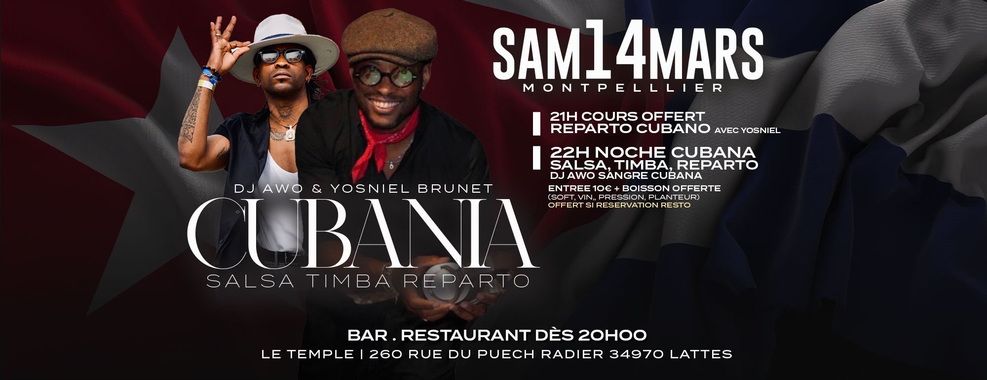 CUBANIA : Salsa Timba & Reparto Dj Awo & Yosniel Brunet