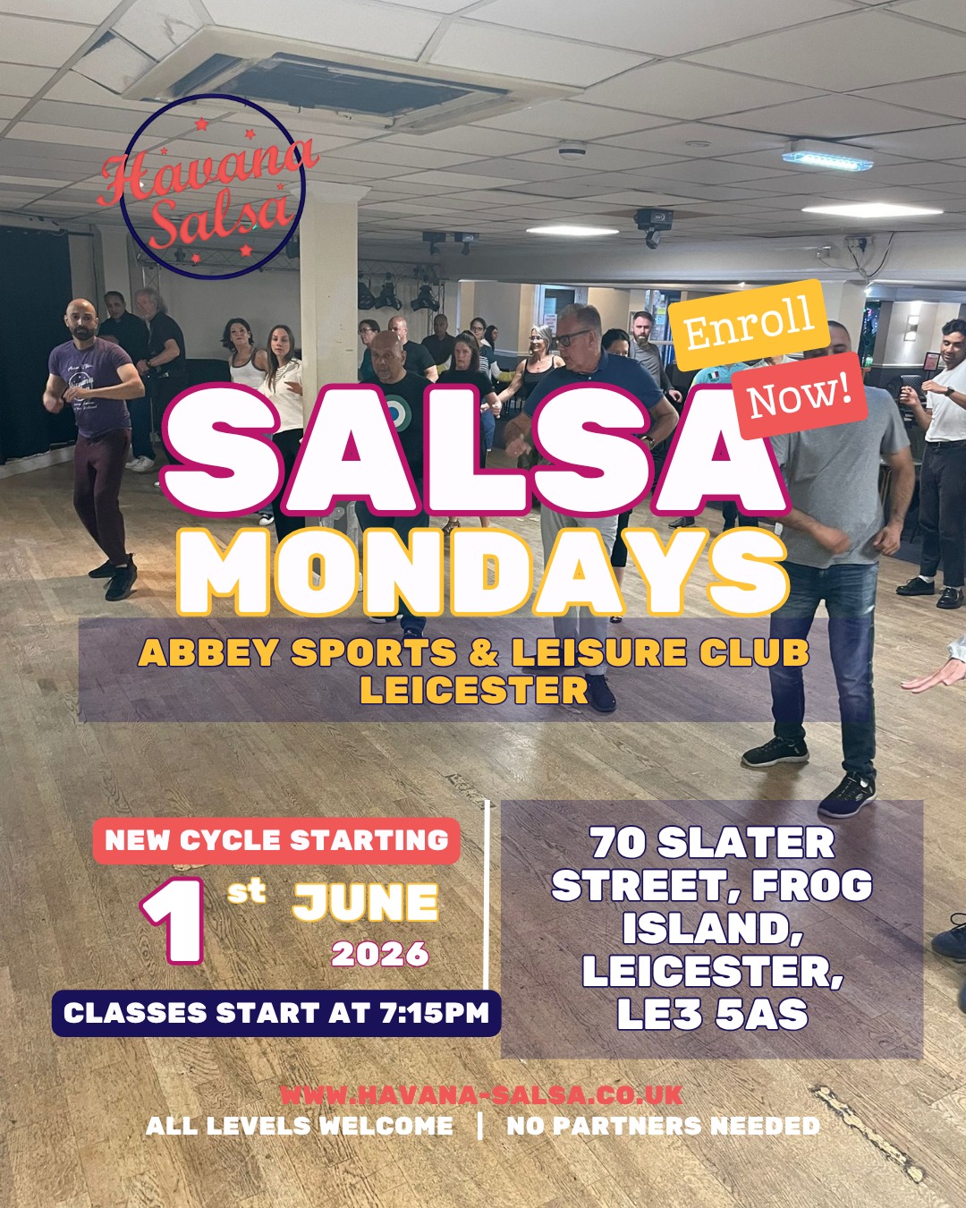 Brand New Beginner Salsa Cycle Kick-start your June at Abbey Sports! ππΊ