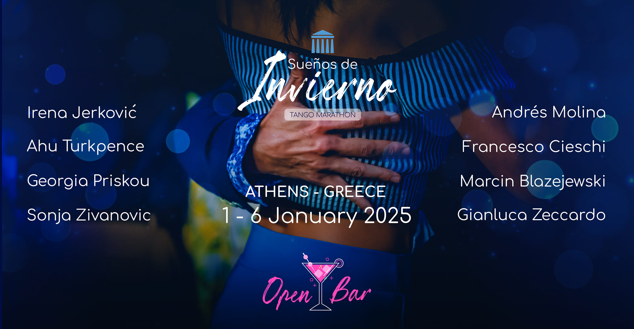 Sueños de Invierno Tango Marathon 1-6 January 2025 Athens - Greece