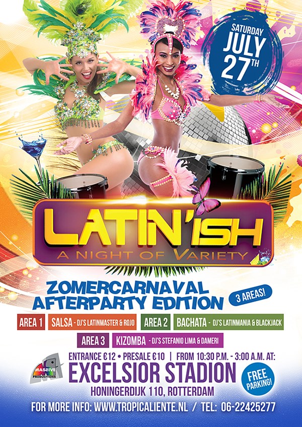 Latin'ish Zomercarnaval Officële Afterparty