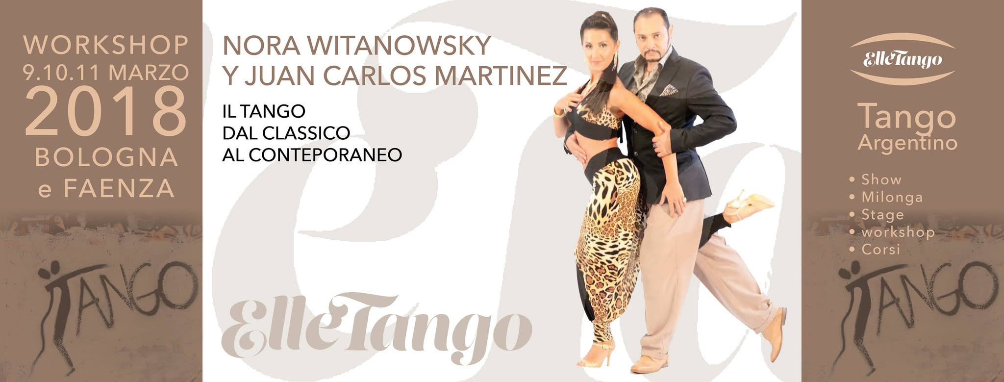 Nora Witanowsky y Juan Carlos Martinez - workshop Faenza-Bologna