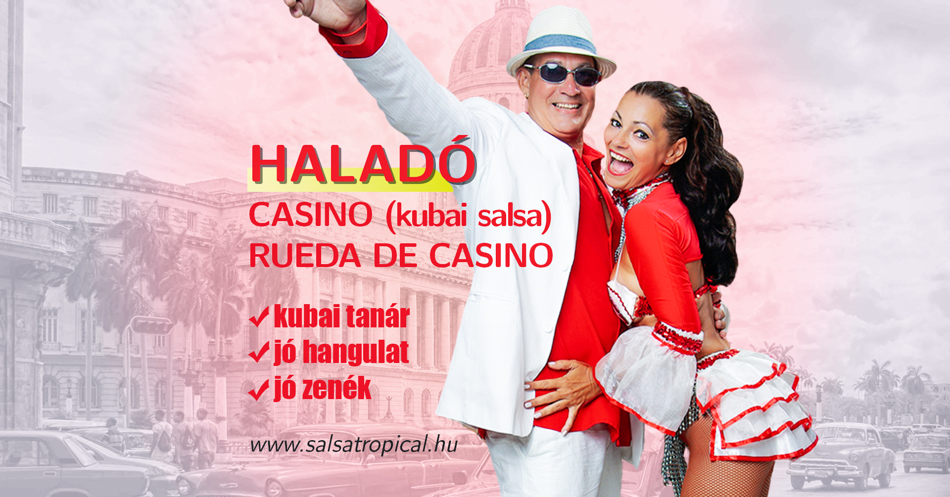 Haladó Casino (kubai salsa) és Rueda de Casino hétfő 19:45