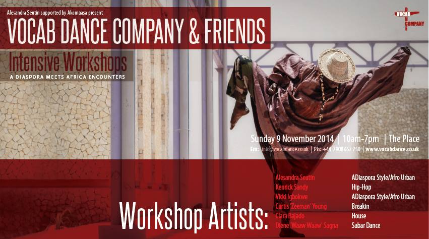 Vocab Dance & Friends Intensive Workshop 'A Diaspora meets Africa Encounter