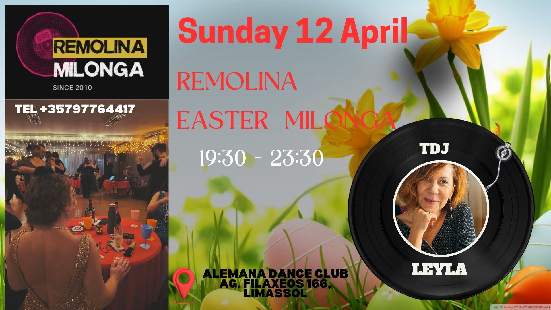 RreMolina Easter Milonga Sunday 12 April