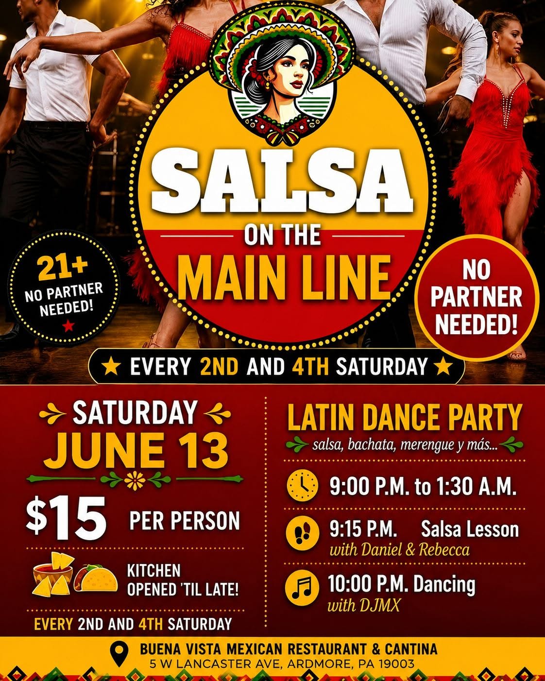 Salsa on the Main Line - Saturday Night
