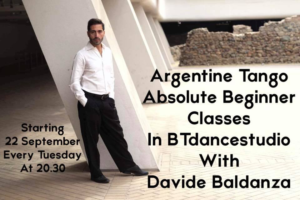 Argentine Tango, Absolute Beginner class with Davide Baldanza