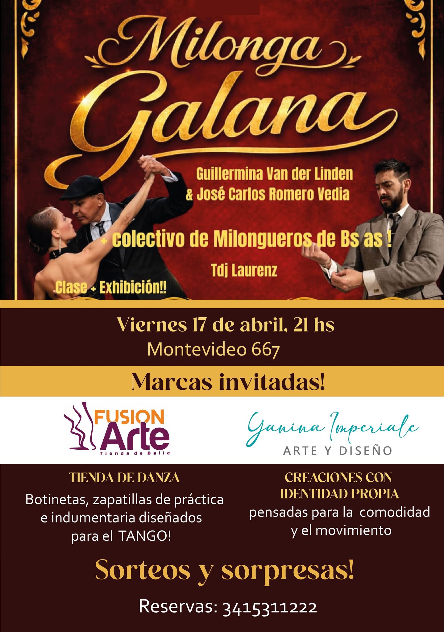 Yanina Imperiale, y Fusion ARTE en Milonga Galana!