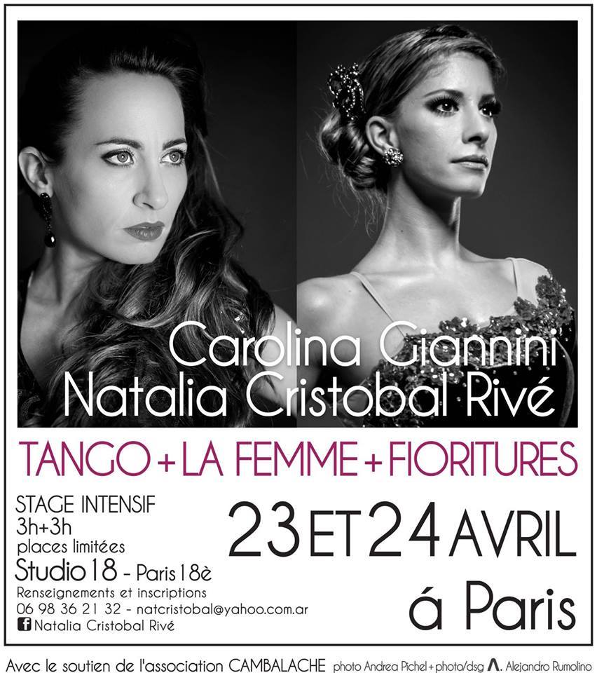 Stage Technique Femme avec Carolina et Natalia 23 et 24 Avril
