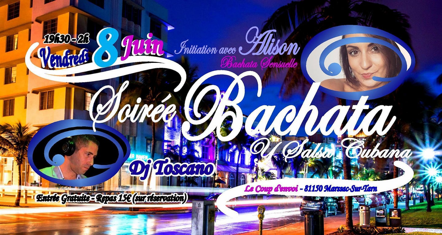 Soirée Bachata Adicción Vendredi 8 Juin à Marssac
