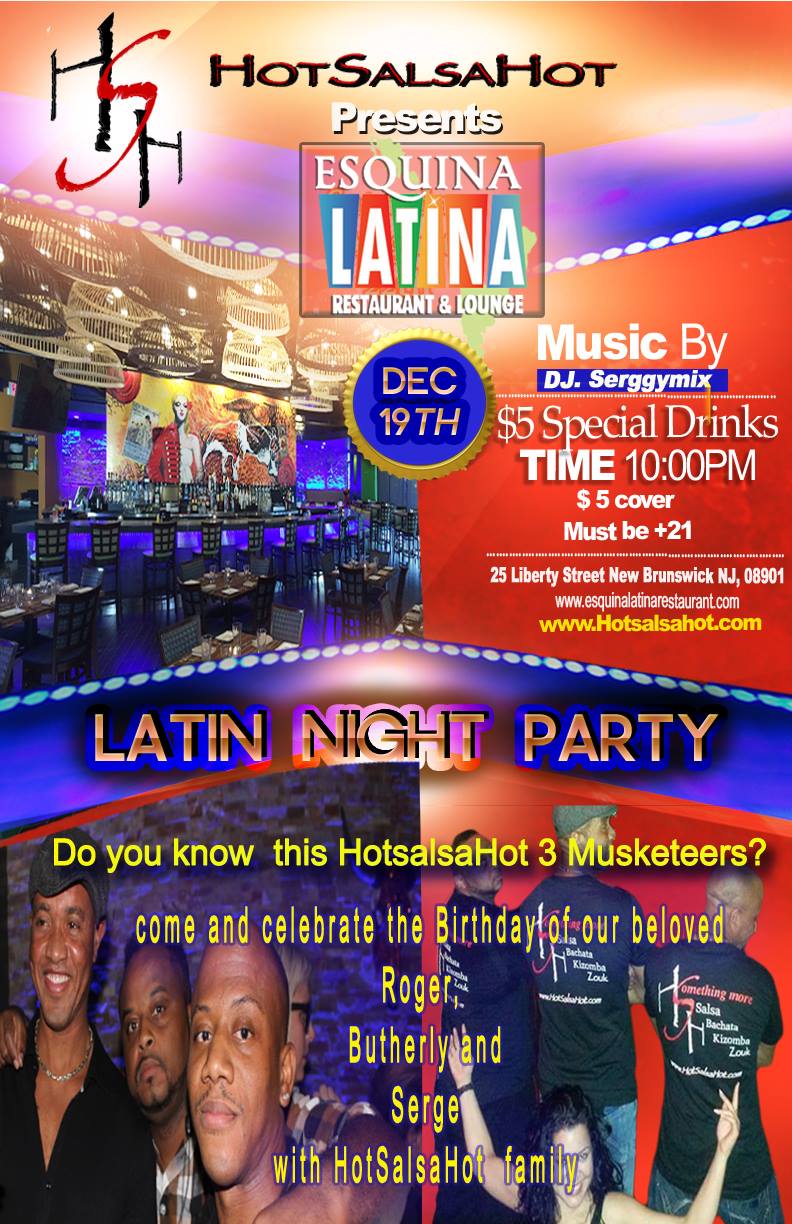 HotSalsaHot Hotest Latin Dance party