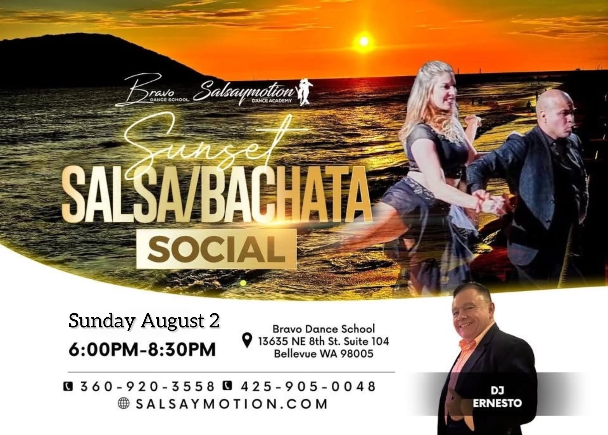 π Sunset Salsa Bachata Social with DJ Ernesto