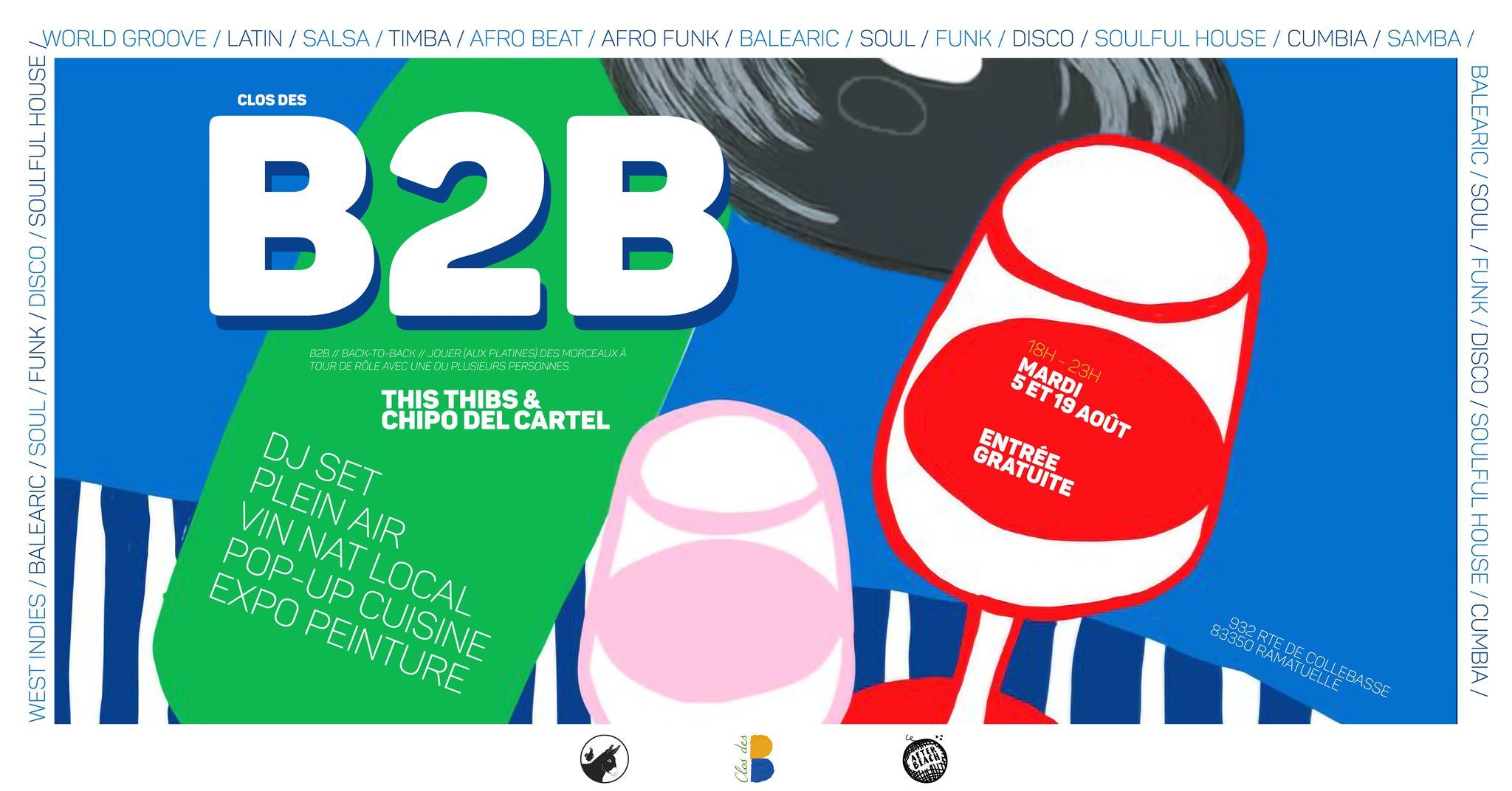 B2B : This Thibs & Chipo Del Cartel (DJ SET) Music, Wine, Food & Art @closdesb