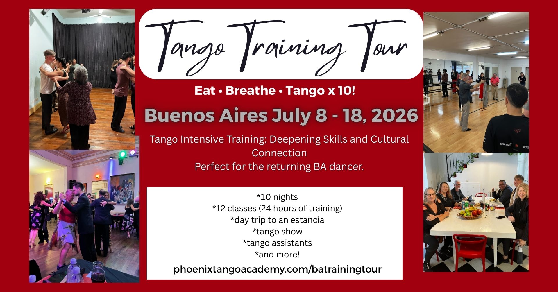 BA Tango Training Tour 2026