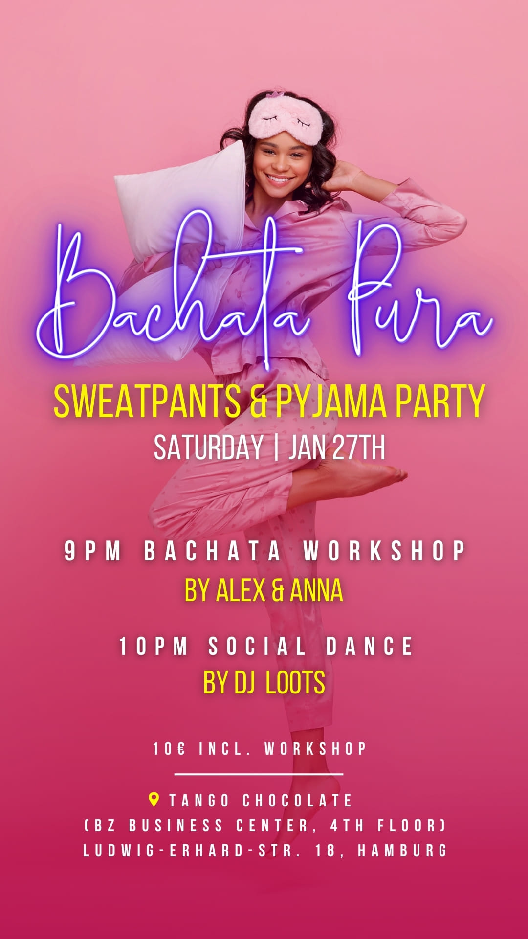 Bachata Pura ππΌ Sweatpants & Pyjama Edition π§ββοΈ Workshop & Social πΊ