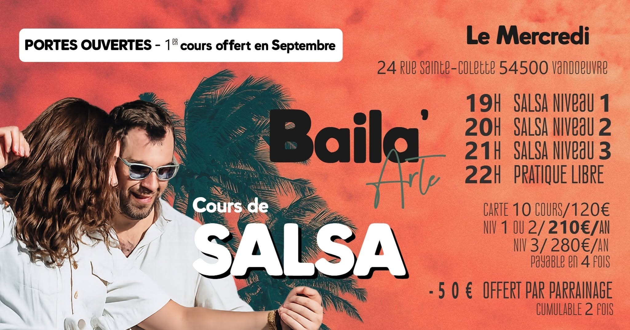 BAILA’ARTE by PA Portes Ouvertes Salsa • Septembre 💃🕺