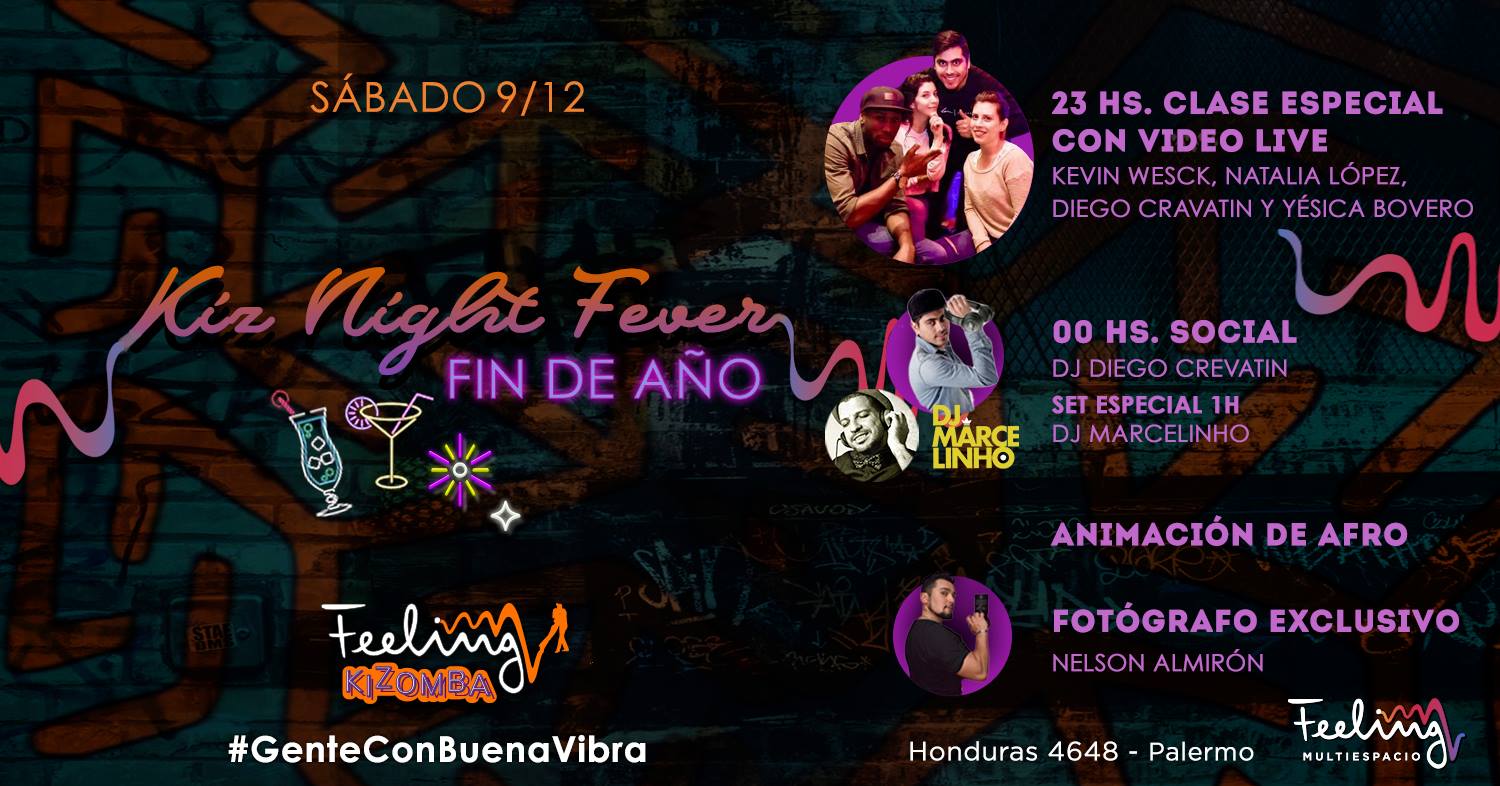 Kiz Night Fever - FIN De AÑO - Sábado 9.12 #Feeling Kizomba