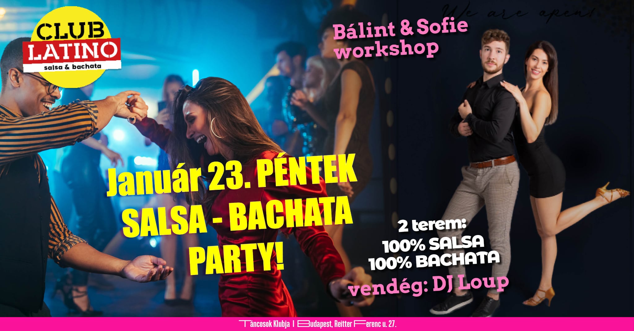 Club Latino! 2 termes buli: salsa & bachata + workshop