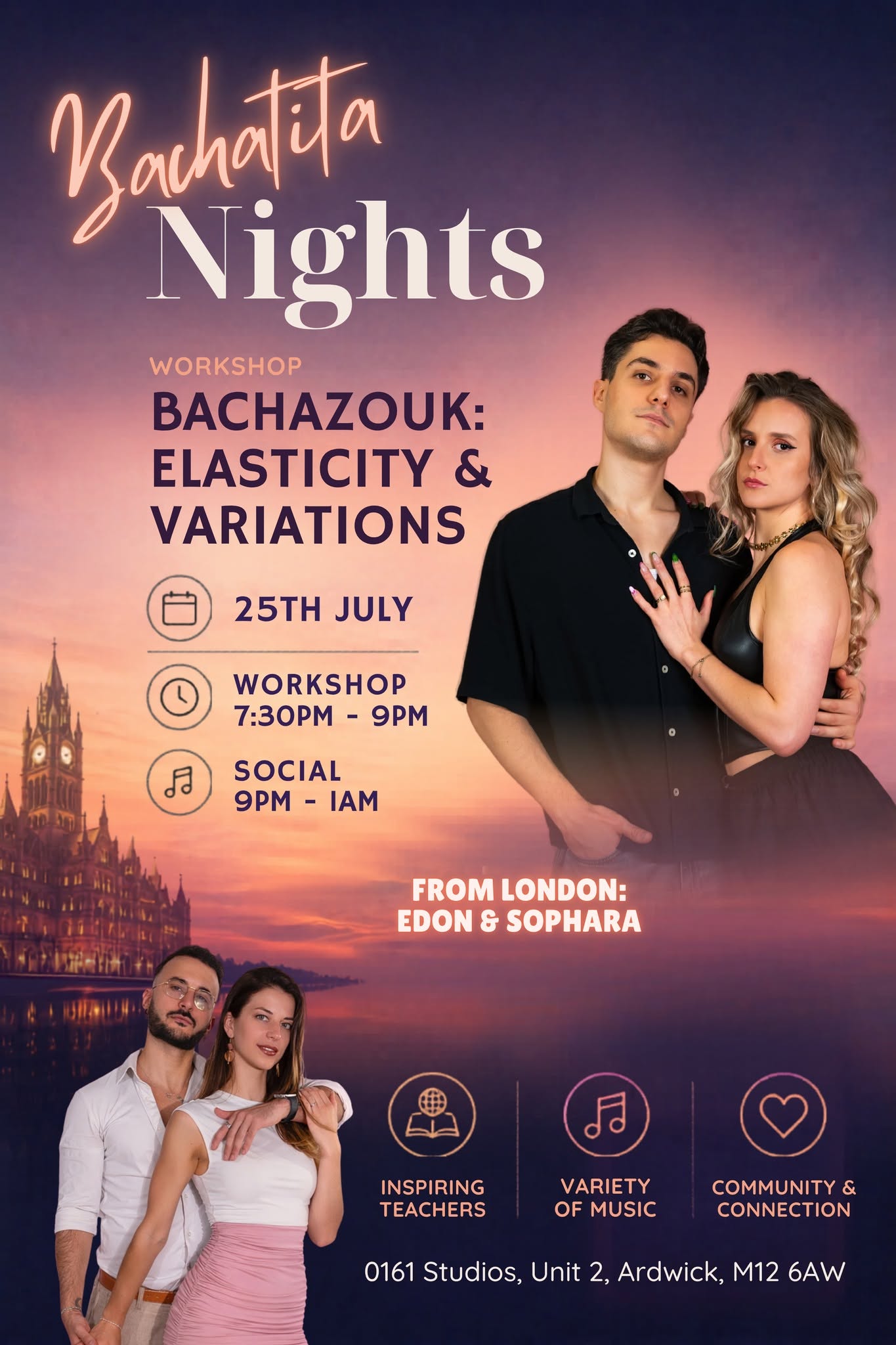 Bachatita Nights - BachaZouk Workshop & Social with Edon & Sophara from London