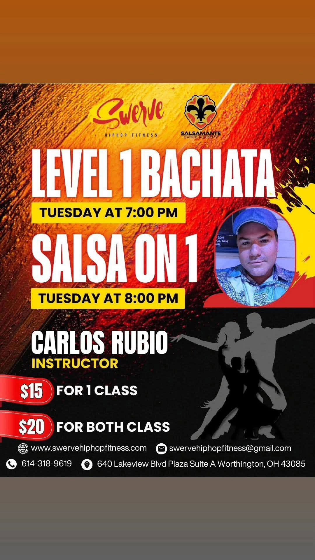 Level One Tuesdays (Bachata & Salsa Lessons)