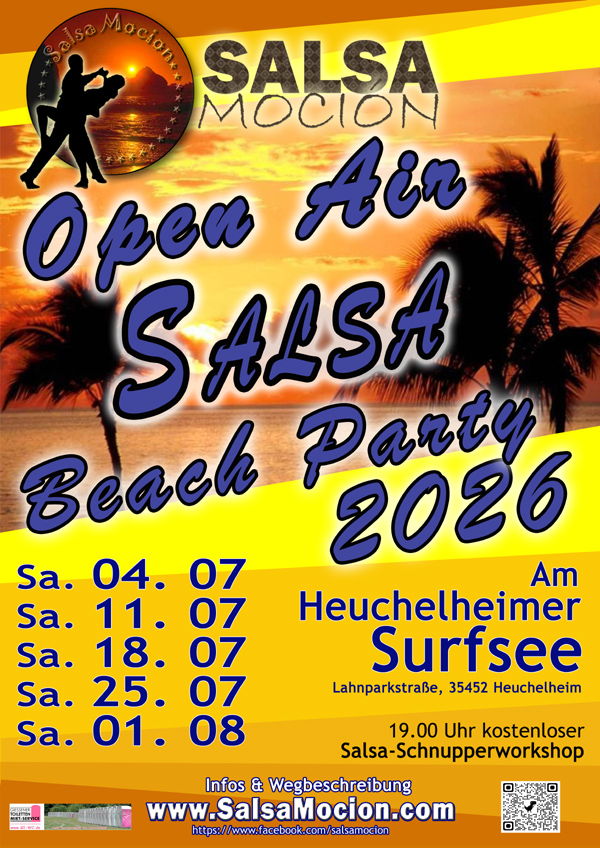 OPEN AIR SALSA • BACHATA • KIZOMBA BEACH PARTY