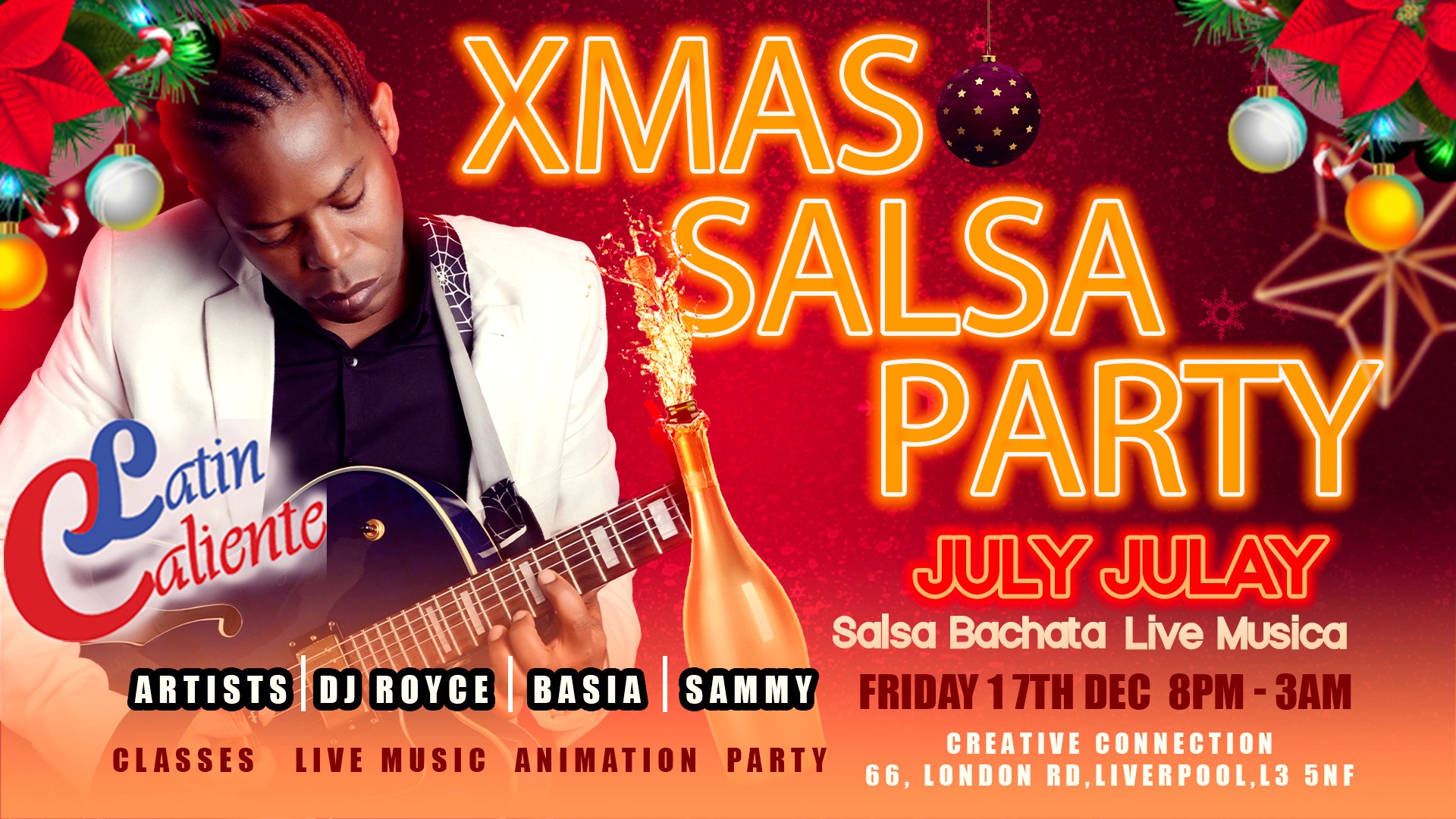 Latin Caliente Presents: Xmas Salsa Party Live Music - Liverpool