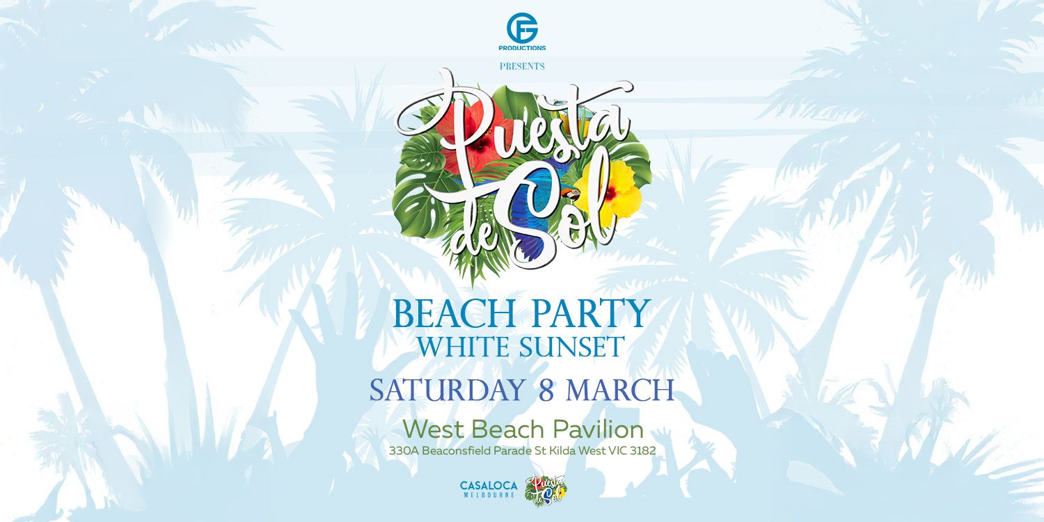 Puesta De Sol Beach Party White Sunset