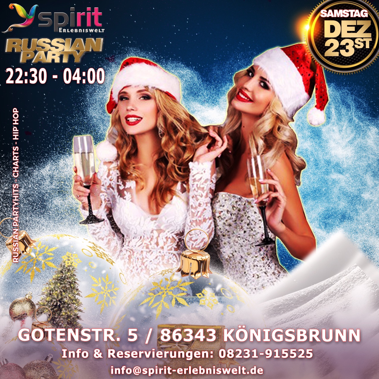 SA. 23.12.23 SPIRIT RUSSIAN PARTY РОЖДЕСТВЕНСКАЯ ВЕЧЕРИНКА
