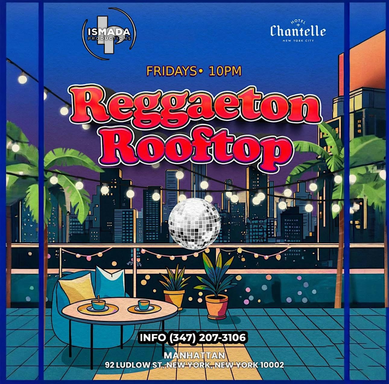 Viernes Reggaeton Rooftop Party: Concord NYC
