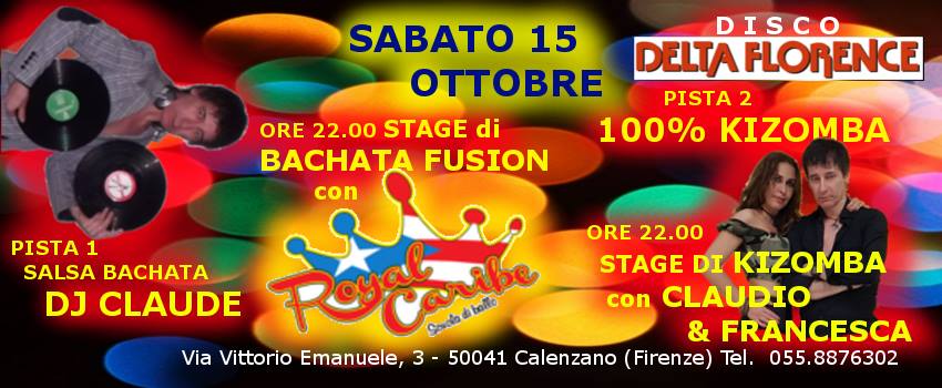Sabato 15 Ottobre Disco Delta Florence