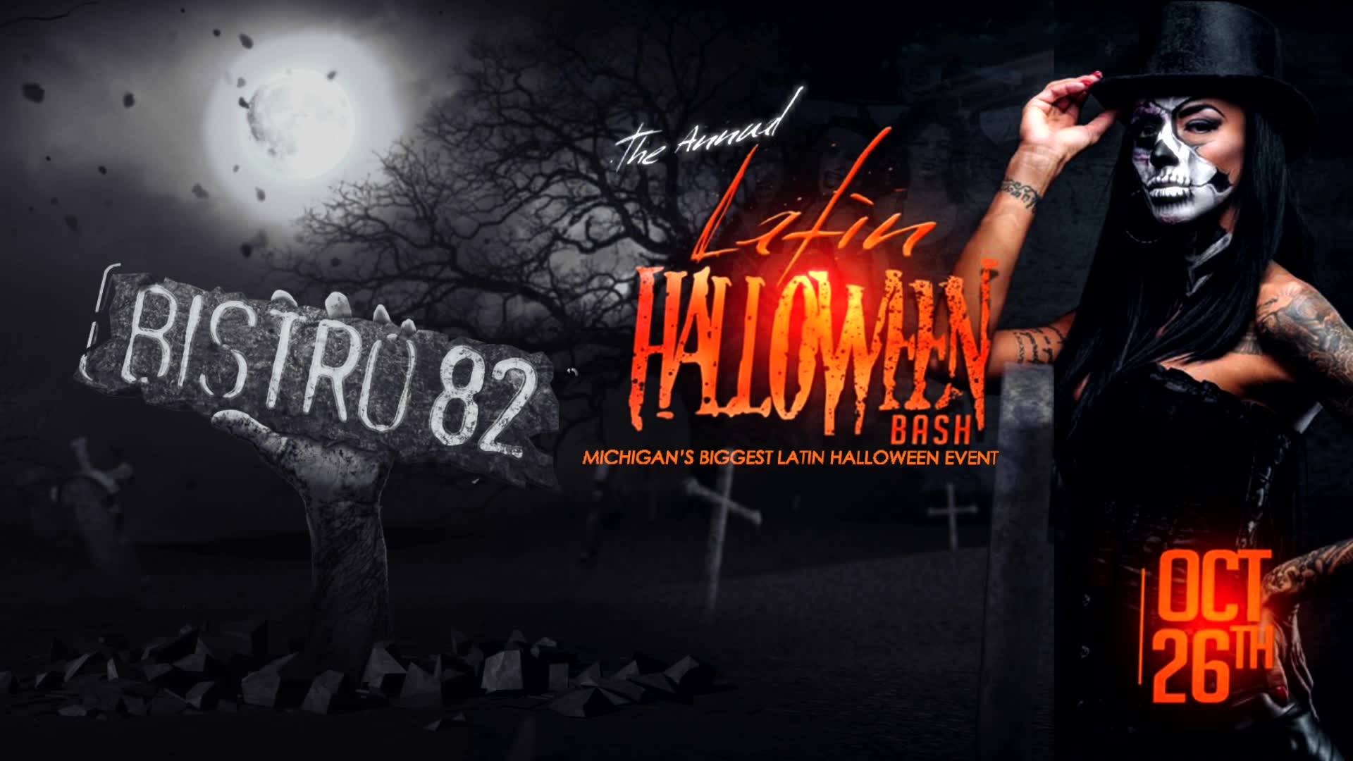 The Biggest Annual Latin Halloween Bash at Bistro 82 - Royal Oak