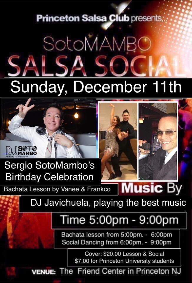 SotoMambo Salsa Social, Sergio’s Birthday Celebration