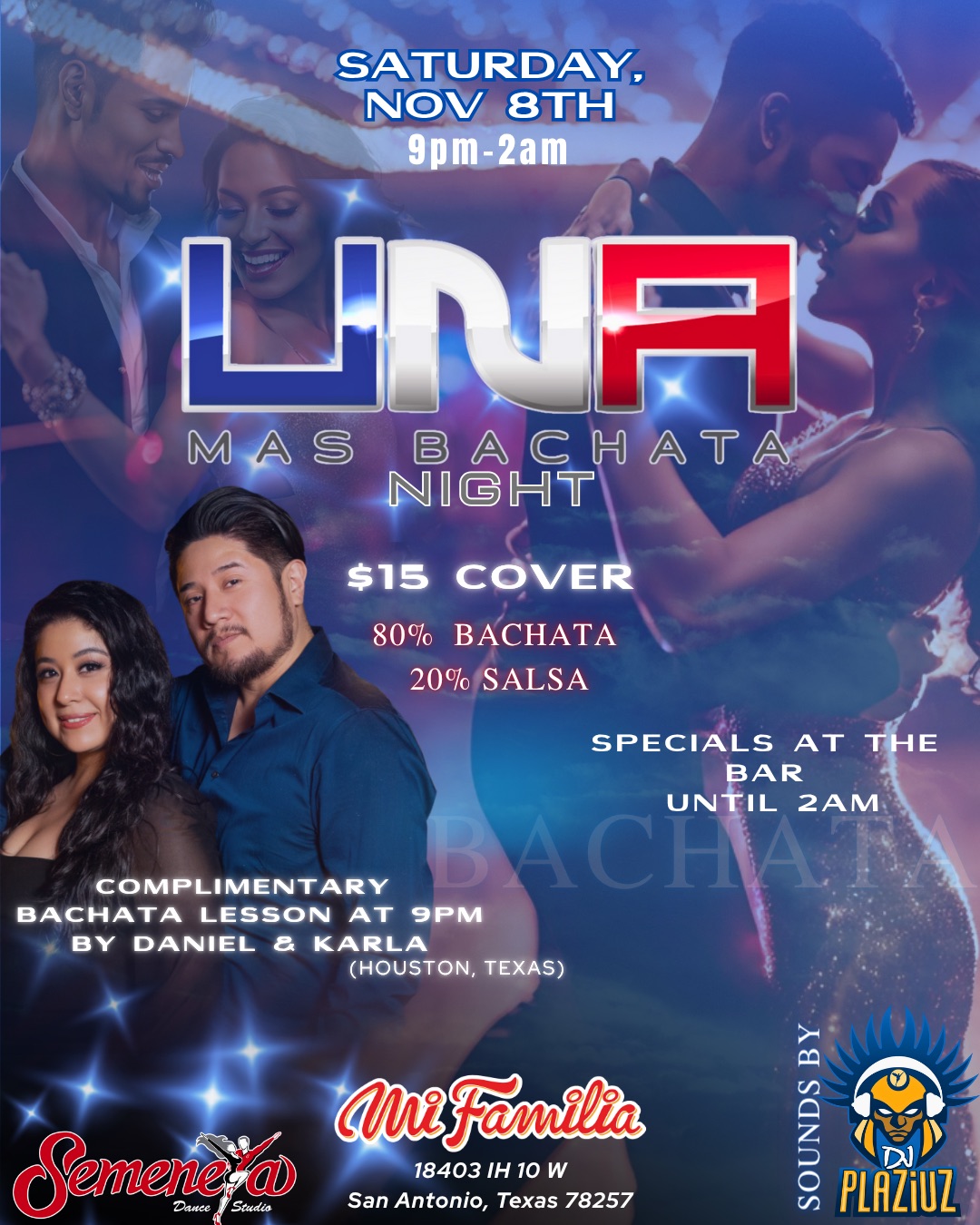 UNA Mas Bachata Night! NEW VENUE