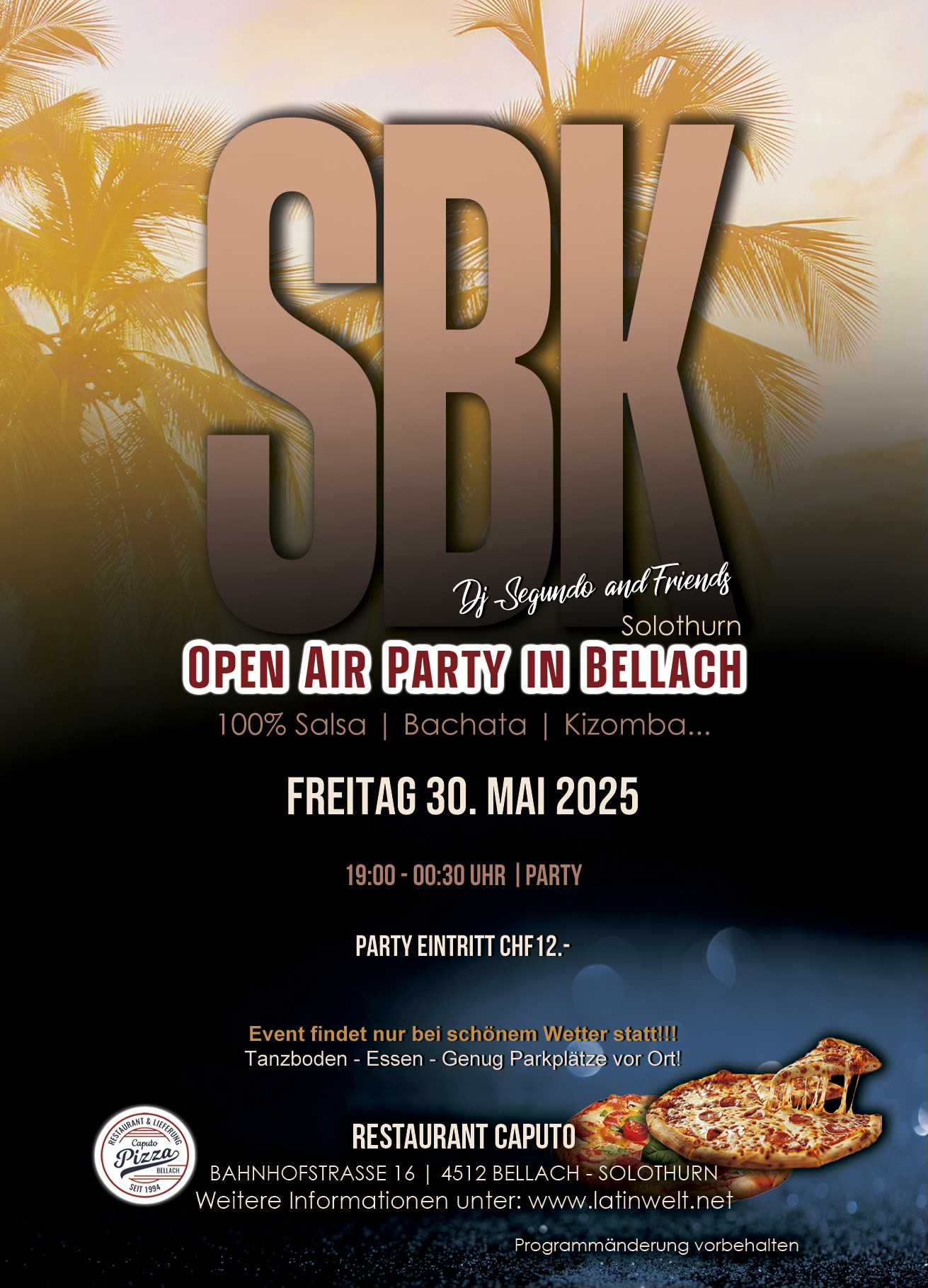 SALSA, BACHATA… OPEN AIR PARTY!