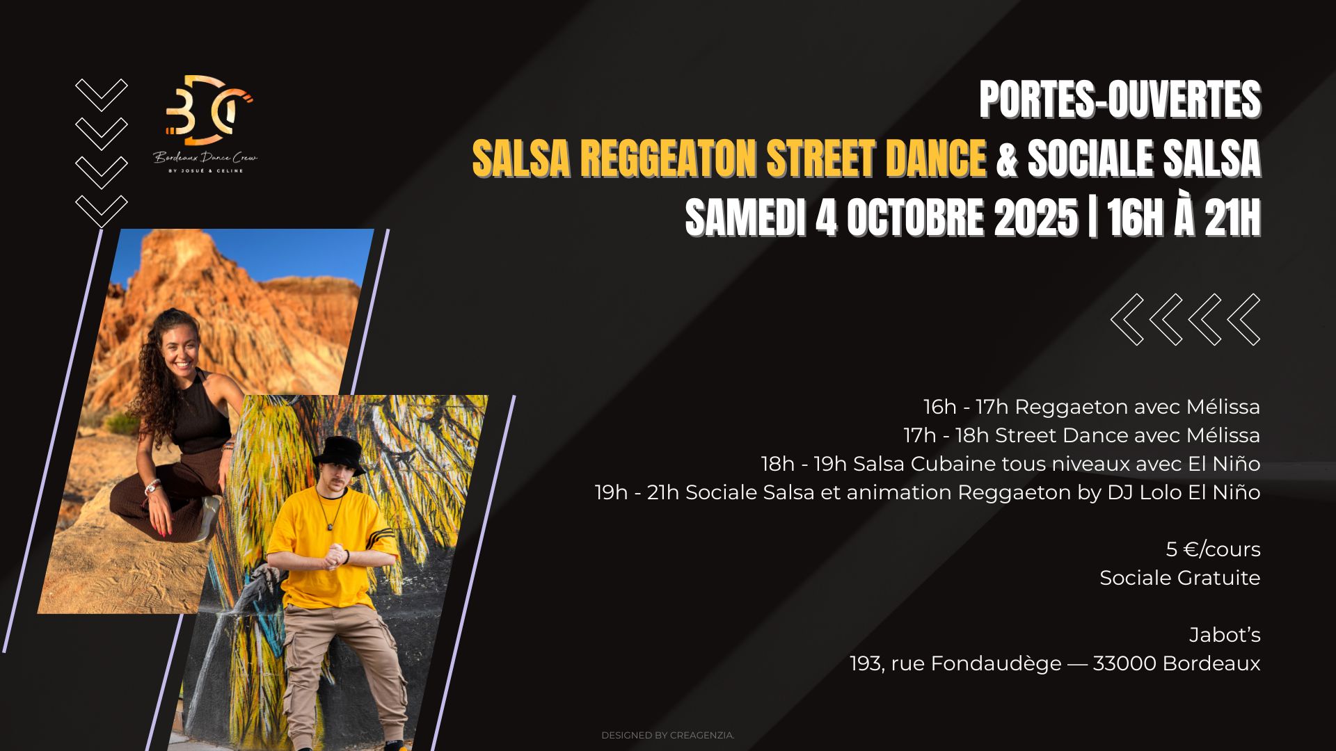 Portes-ouvertes Salsa Reggeaton Street Dance & Sociale Salsa