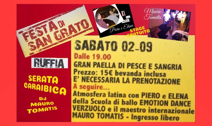 Serata CARAIBICA Ruffia 02-SET-17