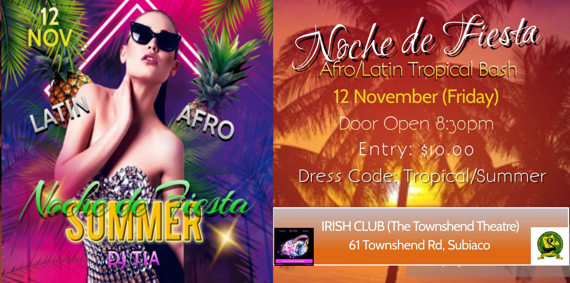 Noche de Fiesta - Afro Latin Tropical Bash Party - 12 November 2021