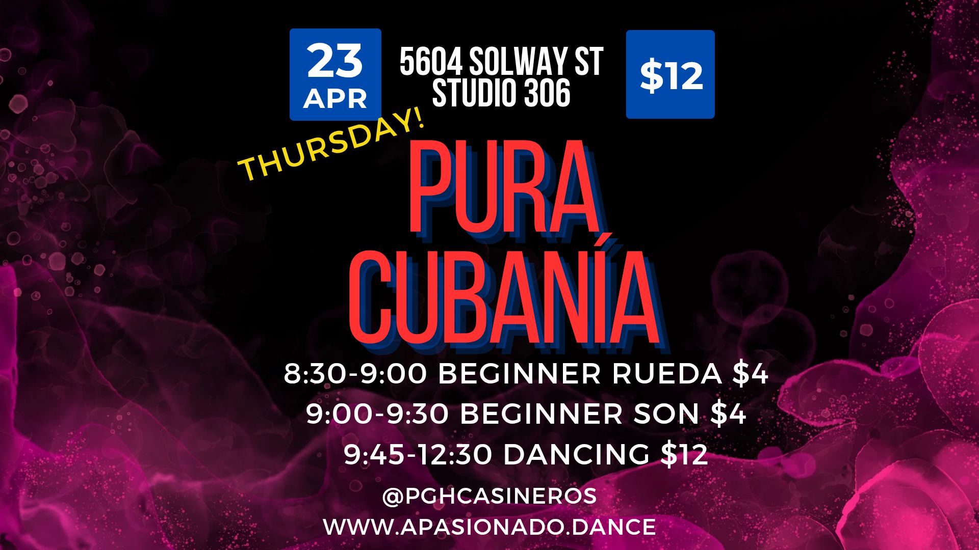 Pura Cubanía social - Thursday edition