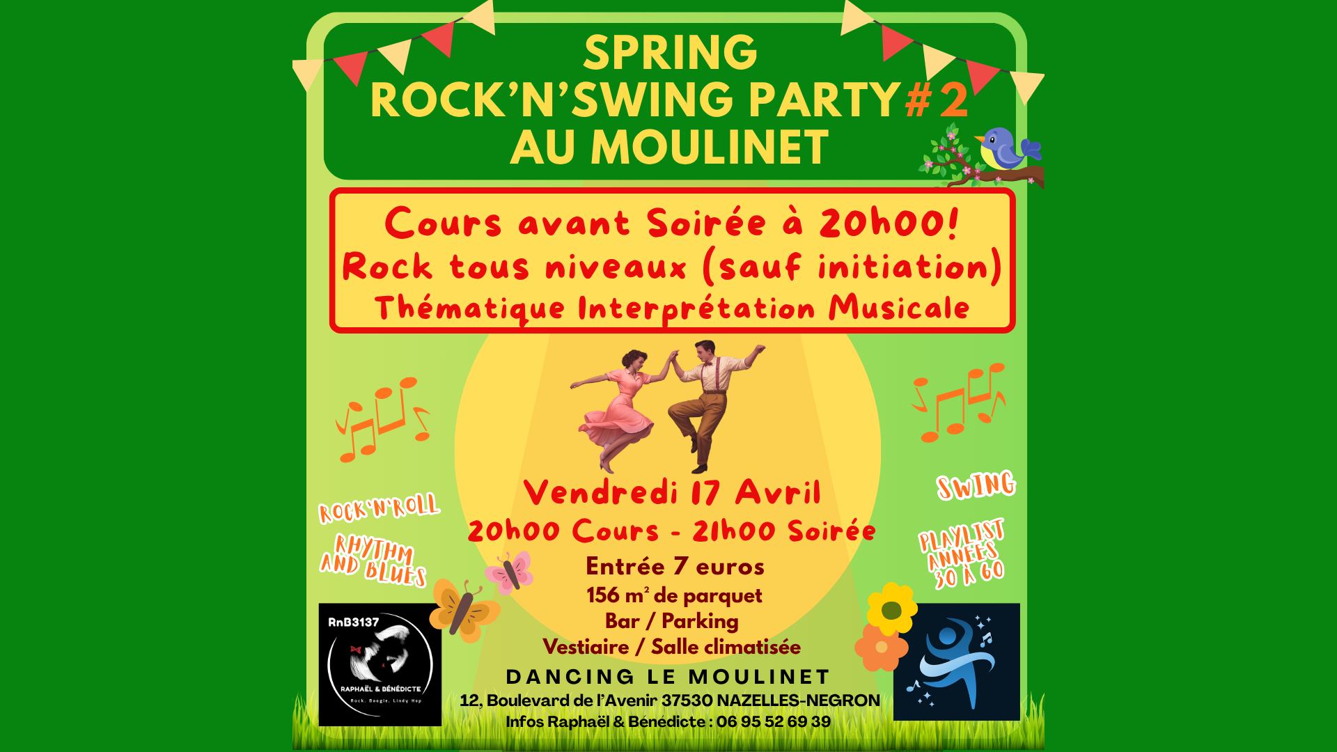Spring Rock'N'Swing Party au Moulinet + Cours avant soirée