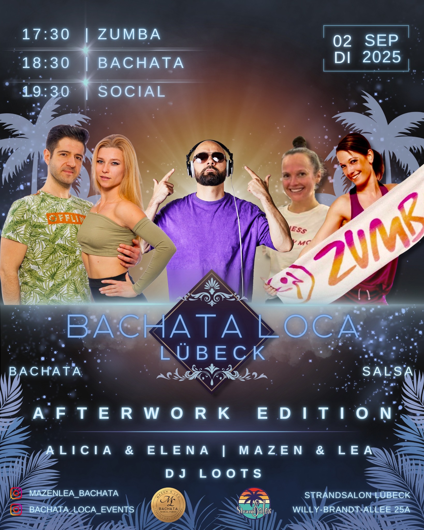 🏝️☀️BACHATA LOCA LÜBECK After Work☀️🏝️ Di.12.08.2025