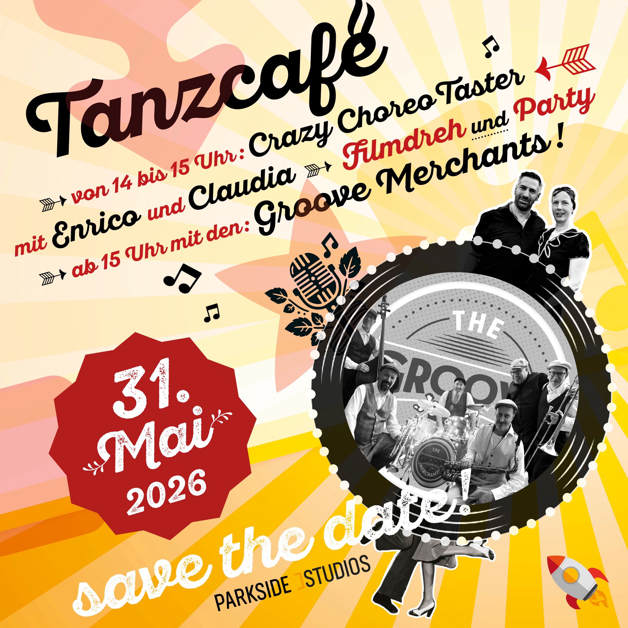 Swing Jets Tanzcafé mit den Groove Merchants live & Filmdreh