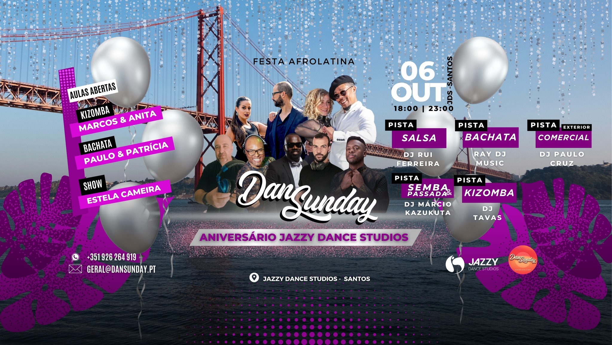 DanSunday Festa Afrolatina 6 OUT 13º Aniversário Jazzy