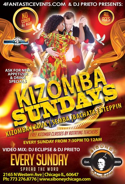 Kizomba Sundays - No Cover, DJ Eclipse, Rotating Teachers