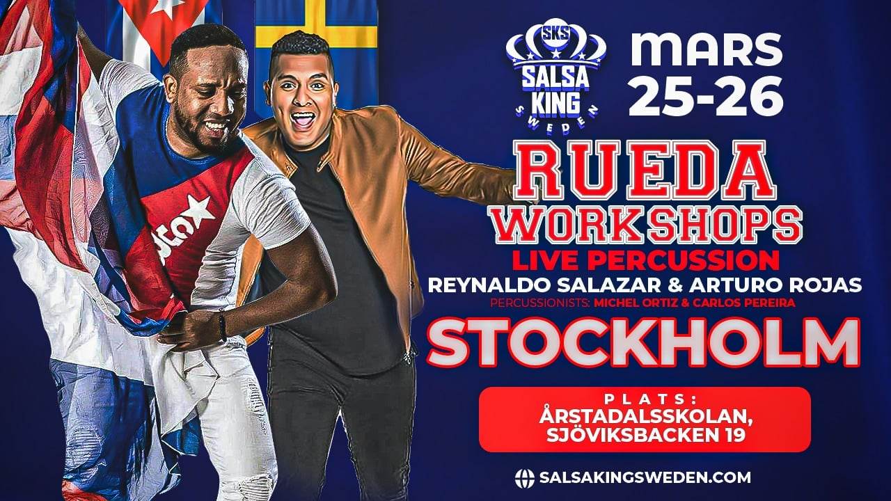Rueda Workshops Stockholm 25 -26 mars Live Percussion