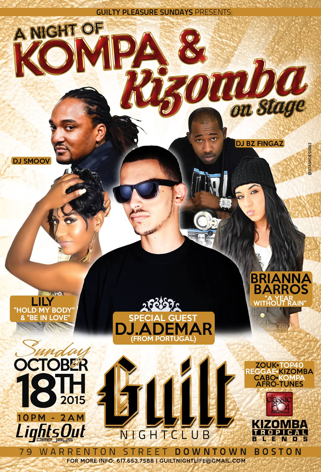 A NIGHT OF KOMPA & KIZOMBA AT GUILT NIGHTCLUB BOSTON